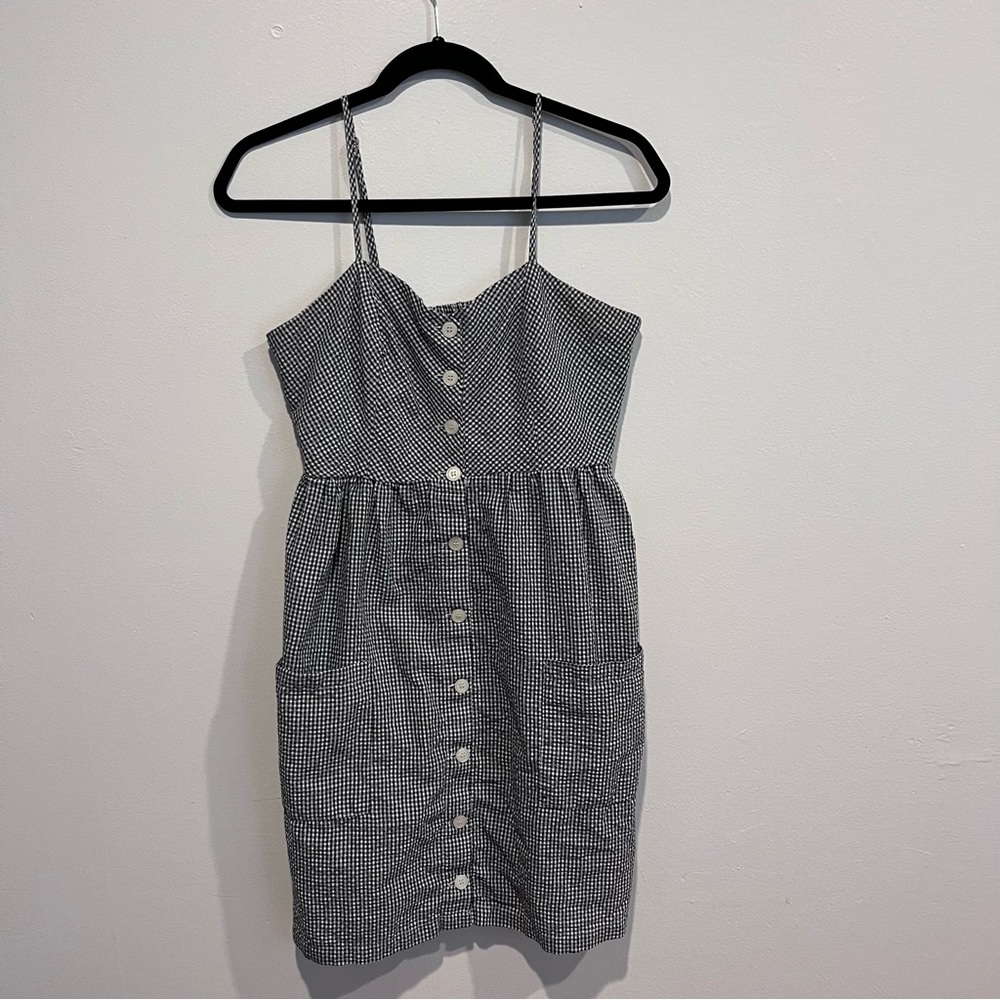 Forever 21 Black and White Plaid Dress Size S